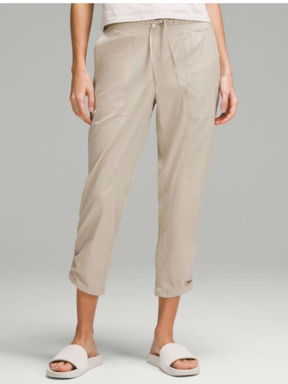 Lululemon Dance Studio Mid-Rise Cropped Pant Color: Mojave Tan Women's Size 8